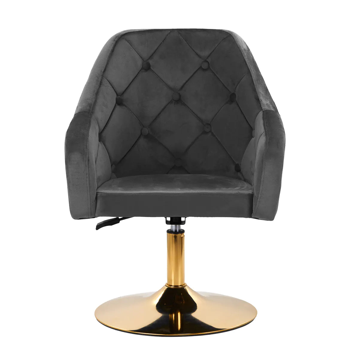 Hydraulic velvet chair with backrest