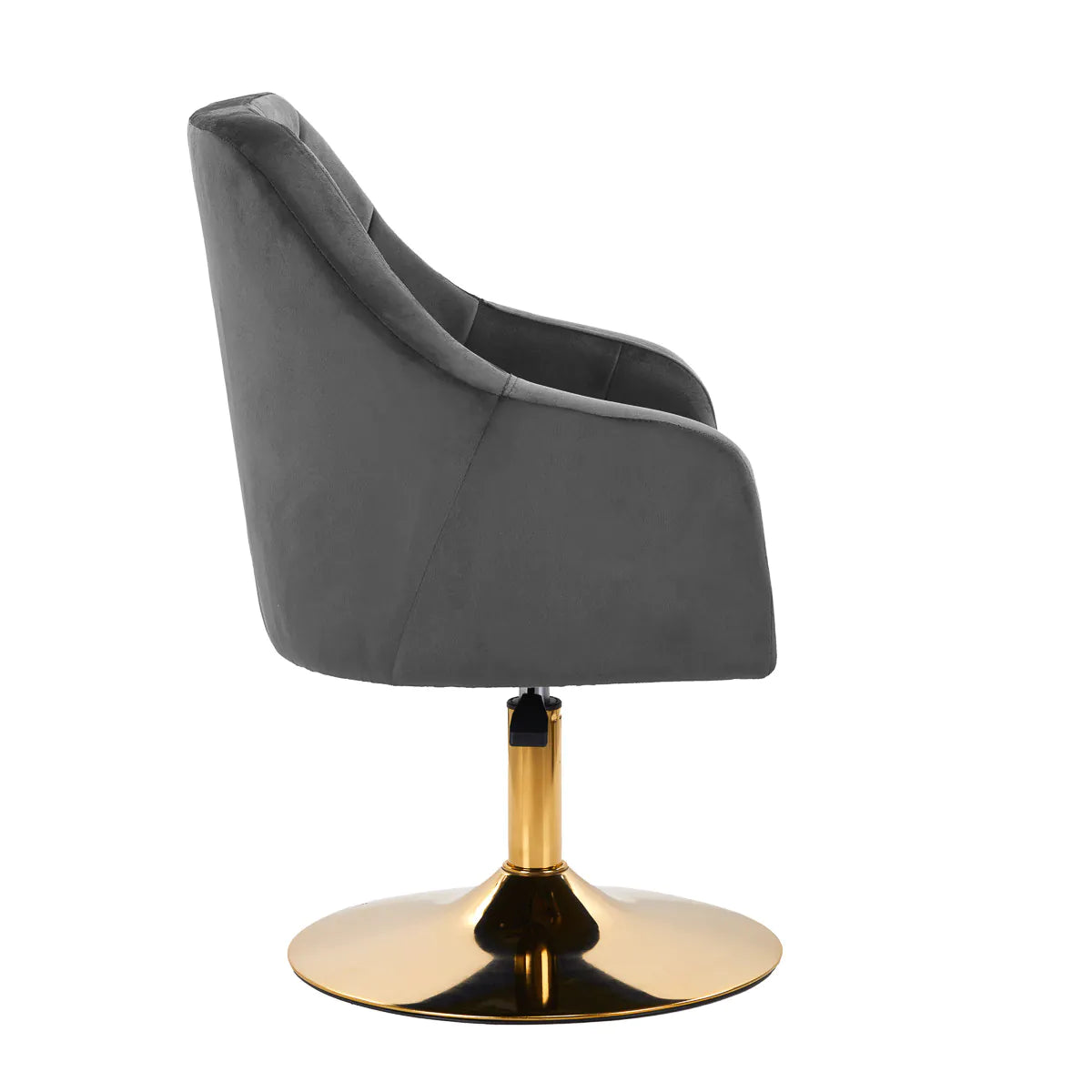 Hydraulic velvet chair with backrest