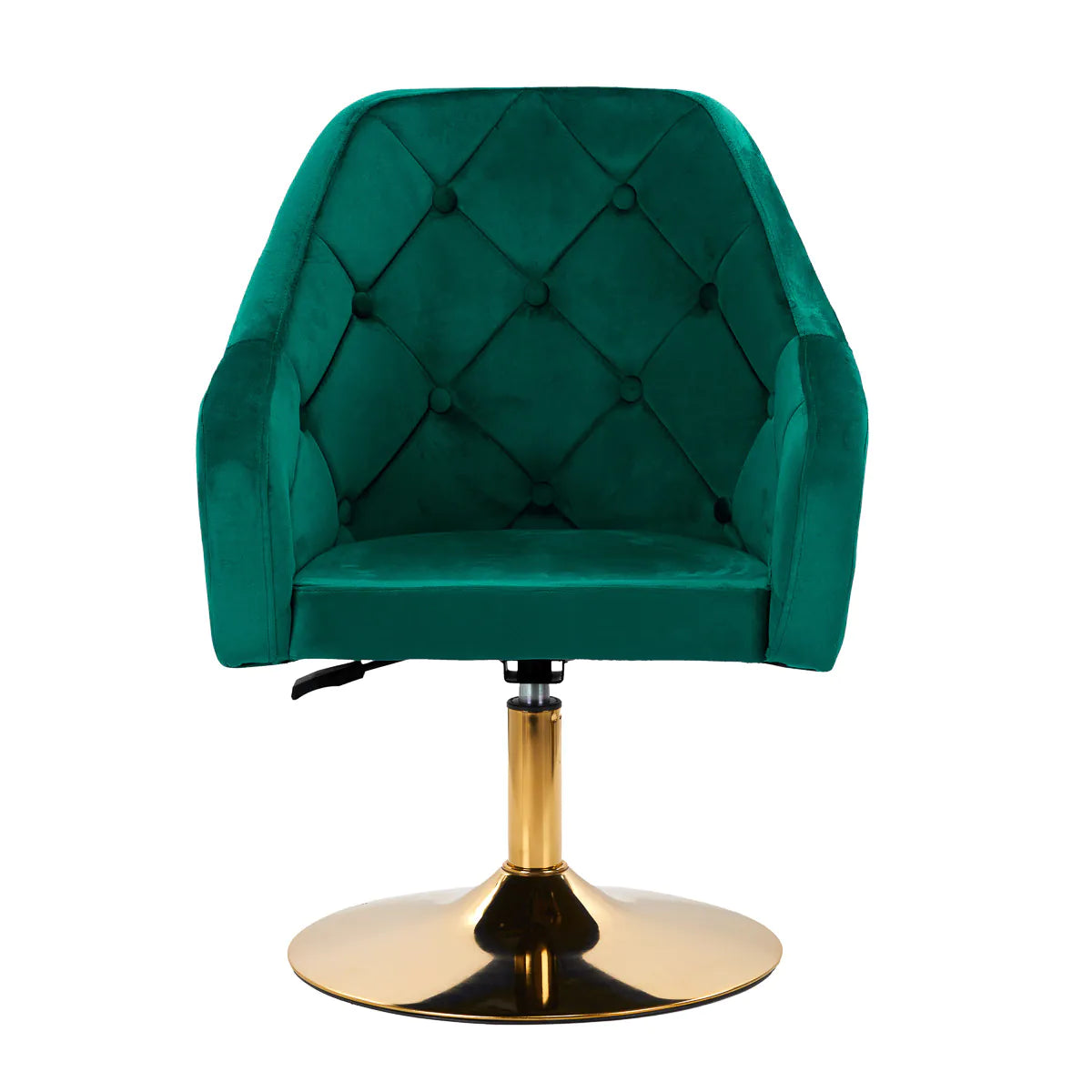 Hydraulic velvet chair with backrest