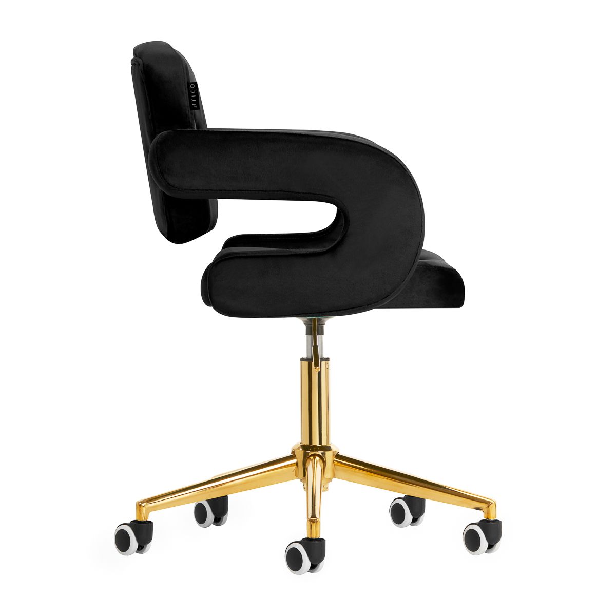 Hydraulic velvet chair
