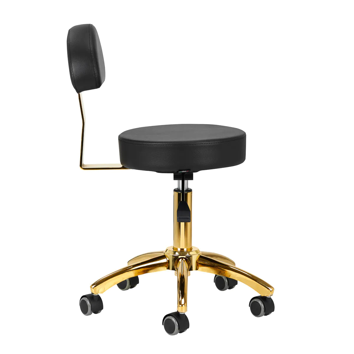 Hydraulic chair with backrest