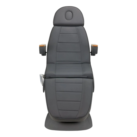 Sillón negro de estética eléctrico de 3 motores