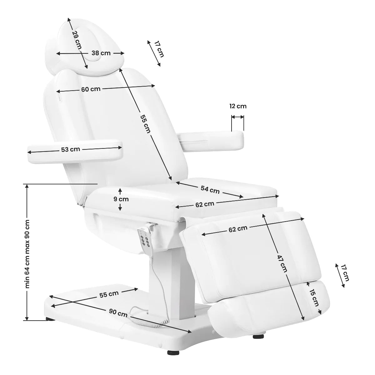 3-motor electric chair