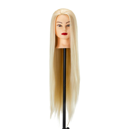 Gabbiano WZ2 hairdressing training head, synthetic hair, color 613#, length 24"