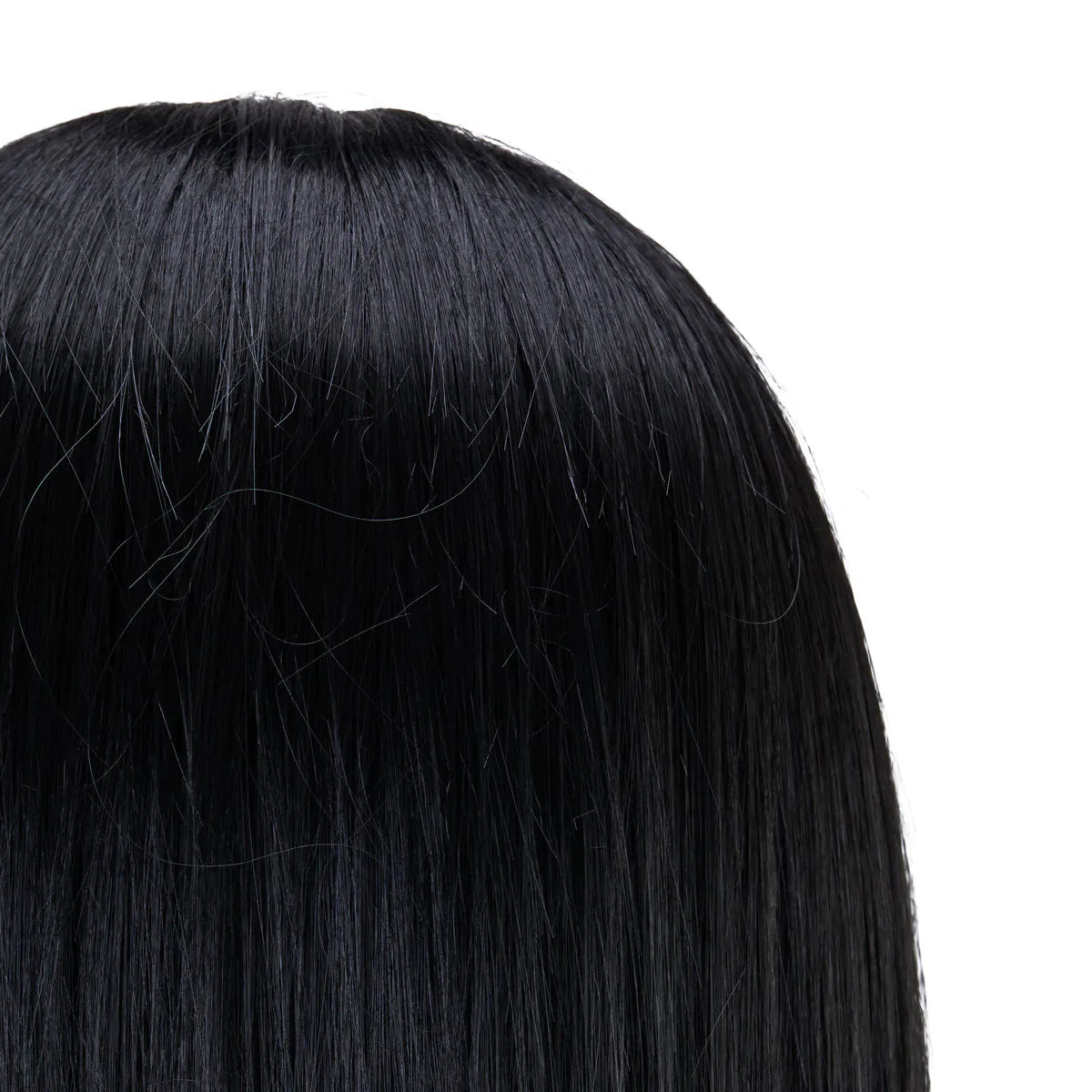 Gabbiano WZ4 training head with beard, synthetic hair, color 1#, length 8"+6"