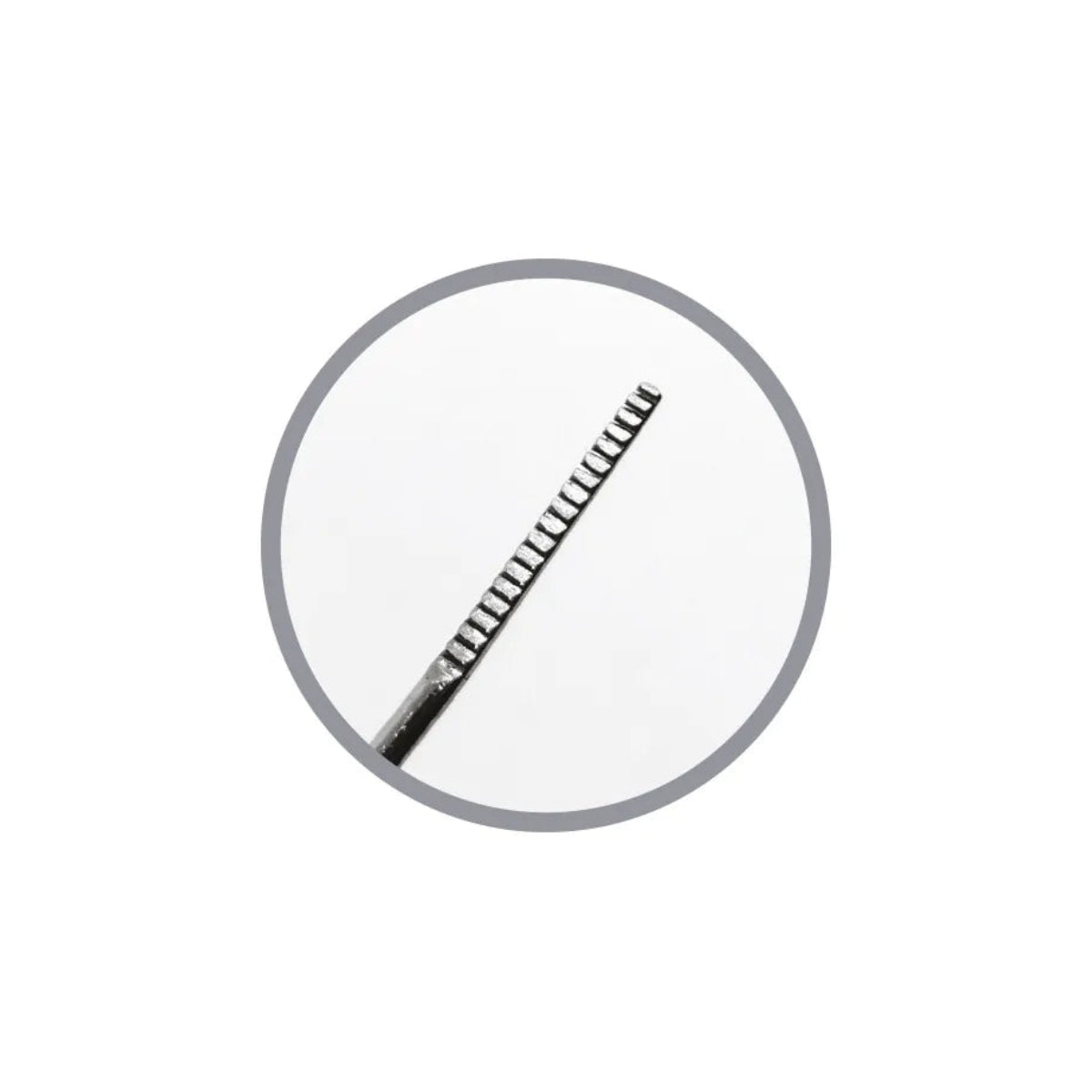 Lima mini angular podológica de acero inoxidable 10 cm