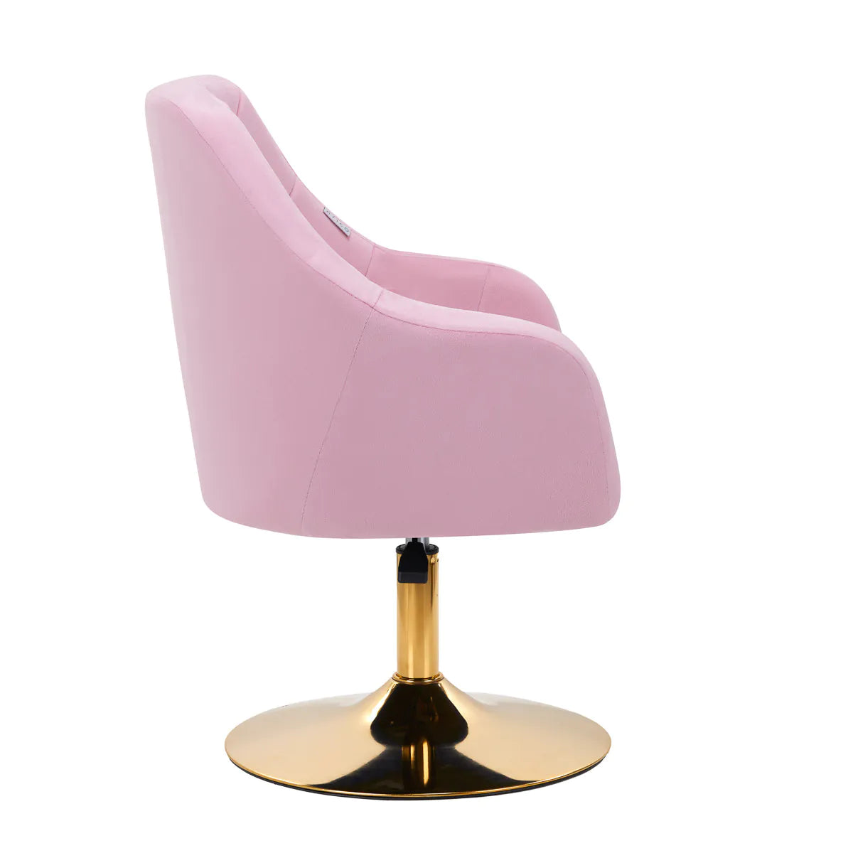 Hydraulic velvet chair with backrest