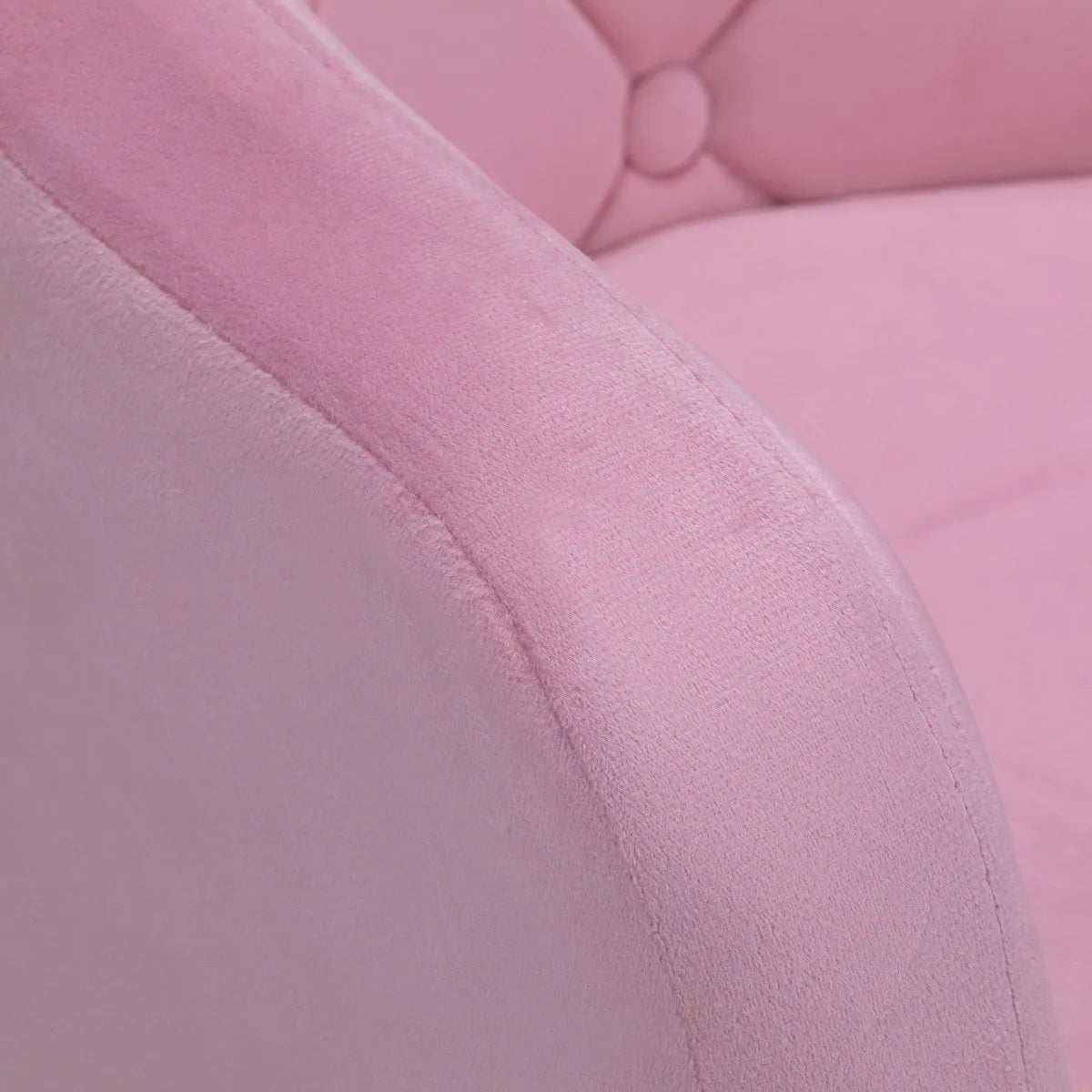 Hydraulic velvet chair with backrest