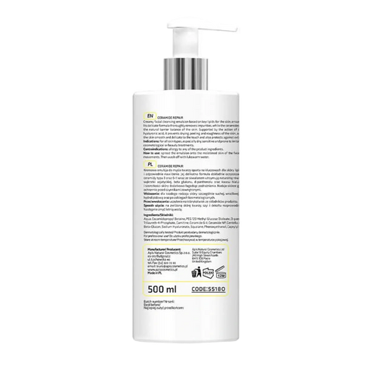 Emulsión Limpiadora Facial Suave con Ceramidas y Beta Glucano Apis Cosmetics
