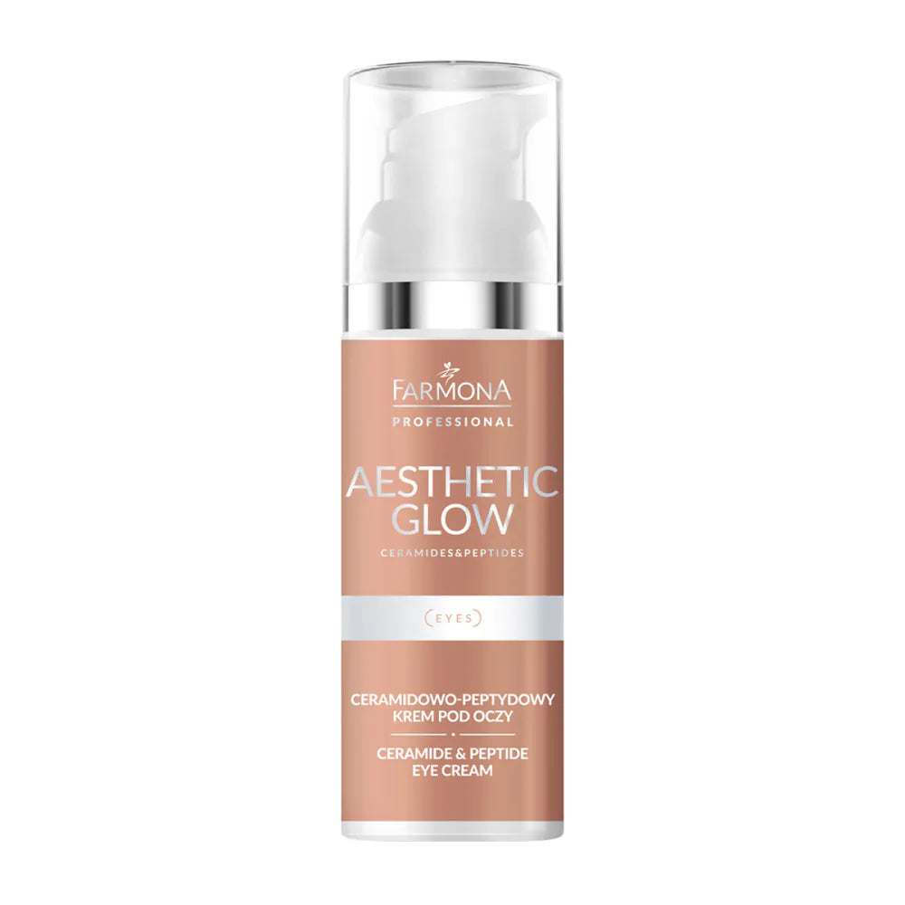 Crema de ojos de ceramidas y péptidos Esthetic Glow, 50 ml, Farmona Professional