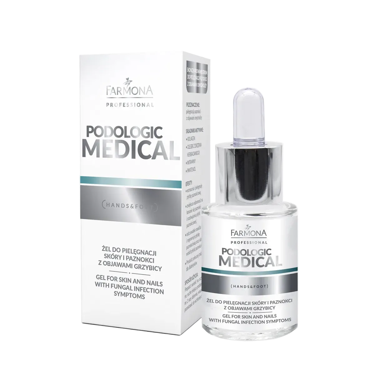 Farmona Podologic Medical Gel para el Cuidado de la Piel y Uñas con Infecciones Fúngicas 15 ml