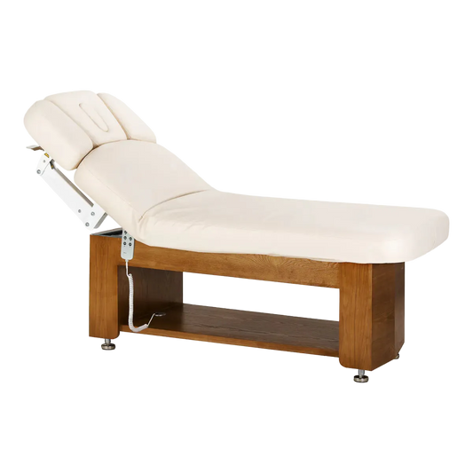 Camilla Eléctrica Leisure Premium SPA: Ajuste Tridimensional, Base de Madera Natural y Funda Lavable Incluida
