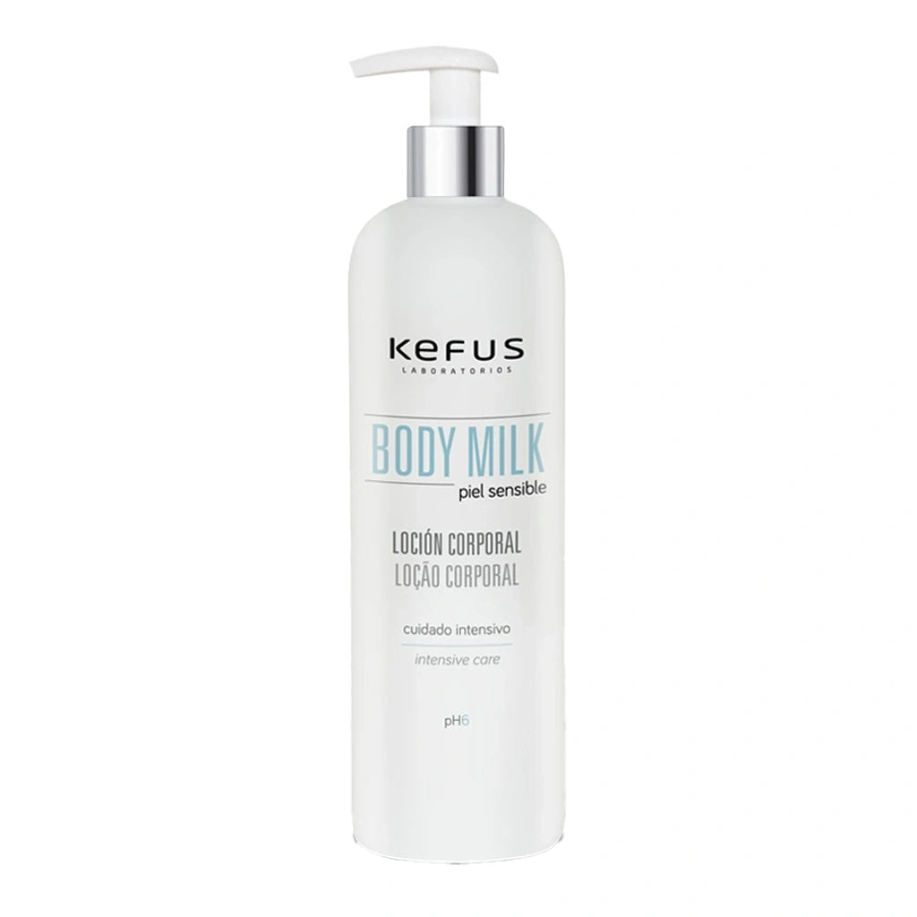 Loción corporal Body Milk hidratante, marca Kefus