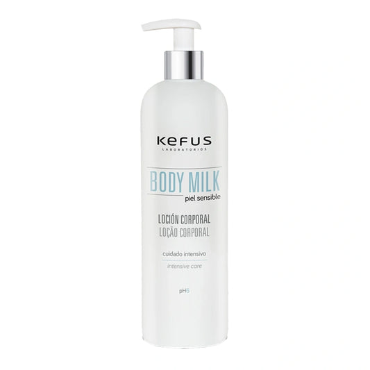 Loción corporal Body Milk hidratante, marca Kefus