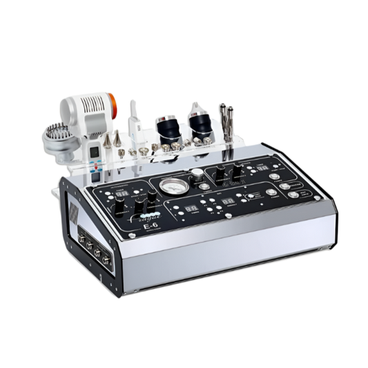 Equipo Multifunción Estética E-6 – La Solución 6 en 1 para el Cuidado Completo del Rostro y Cuerpo