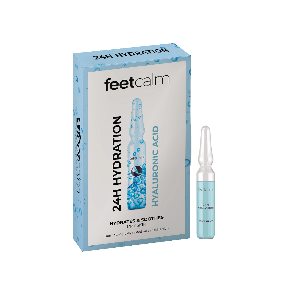 Ampolla 24H hydración concentrate con ácido hialurónico FeetCalm