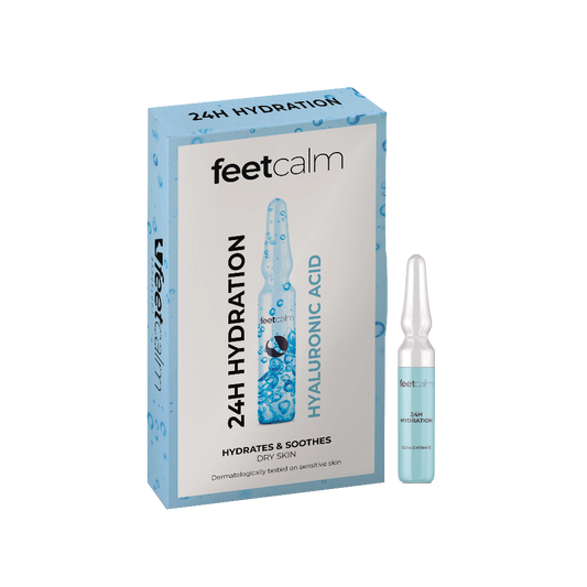 Ampolla 24H hydración concentrate con ácido hialurónico FeetCalm