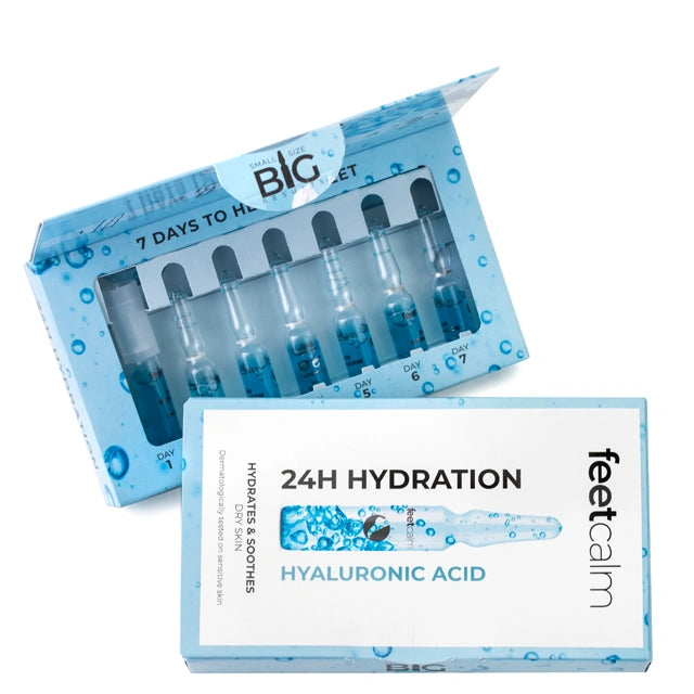 Ampolla 24H hydración concentrate con ácido hialurónico FeetCalm