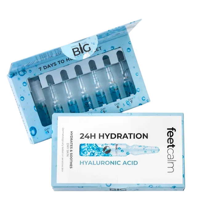 Ampolla 24H hydración concentrate con ácido hialurónico FeetCalm