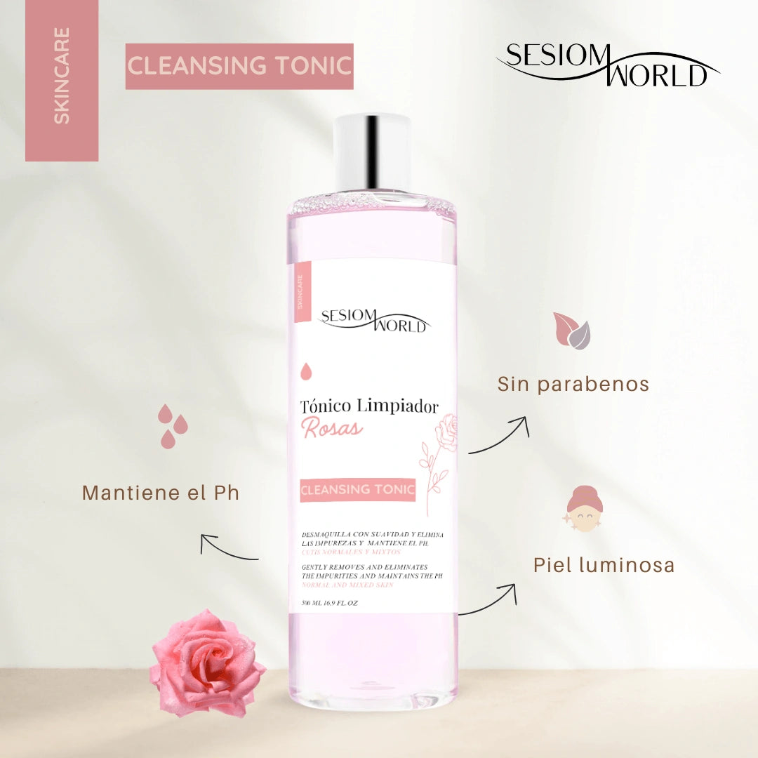 Tónico facial de rosas cutis normales y mixtos 500 ml