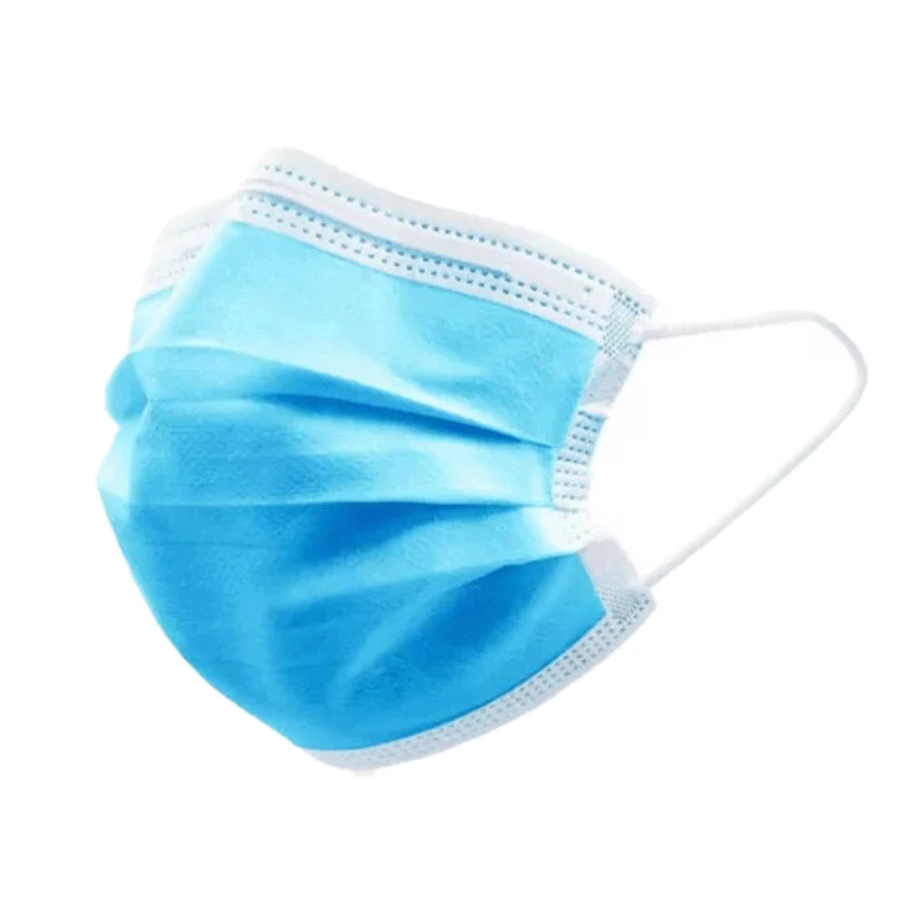 3-capas mascarillas azules, 50 uds.