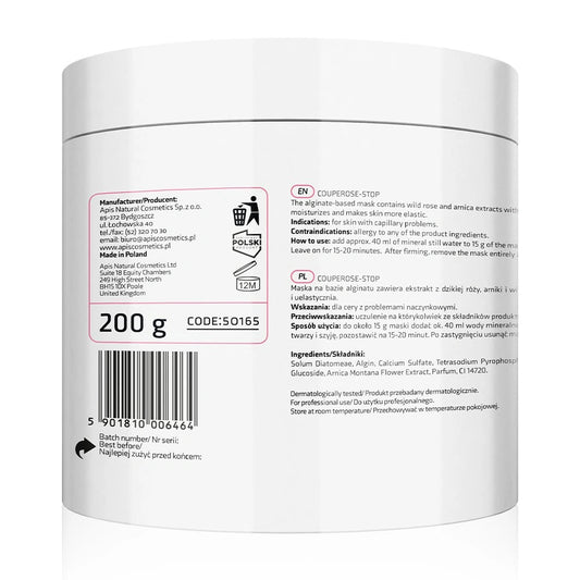 Masque aux algues pour peaux couperosées, 200 g