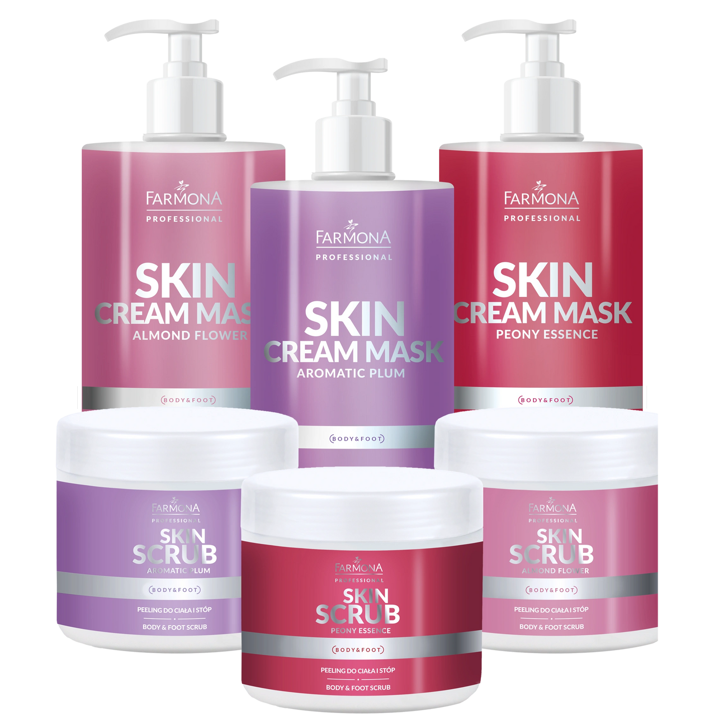 Exfoliante para cuerpo y pies con extracto de ciruela, 500 g