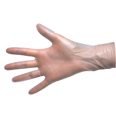 Guantes vinilo sin polvo, marca Santex, 100 uds.