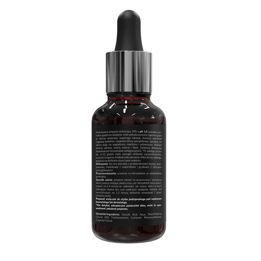 Exfoliante ácido glicólico 50%, 30 ml
