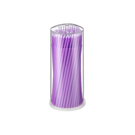 Bastoncillos microaplicadores lilas en bote, 100 uds.