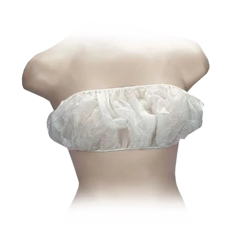 Sujetadores Desechables Blancos de Polipropileno con Bandas Elásticas | Pack de 50 Uds. con Envase Individual