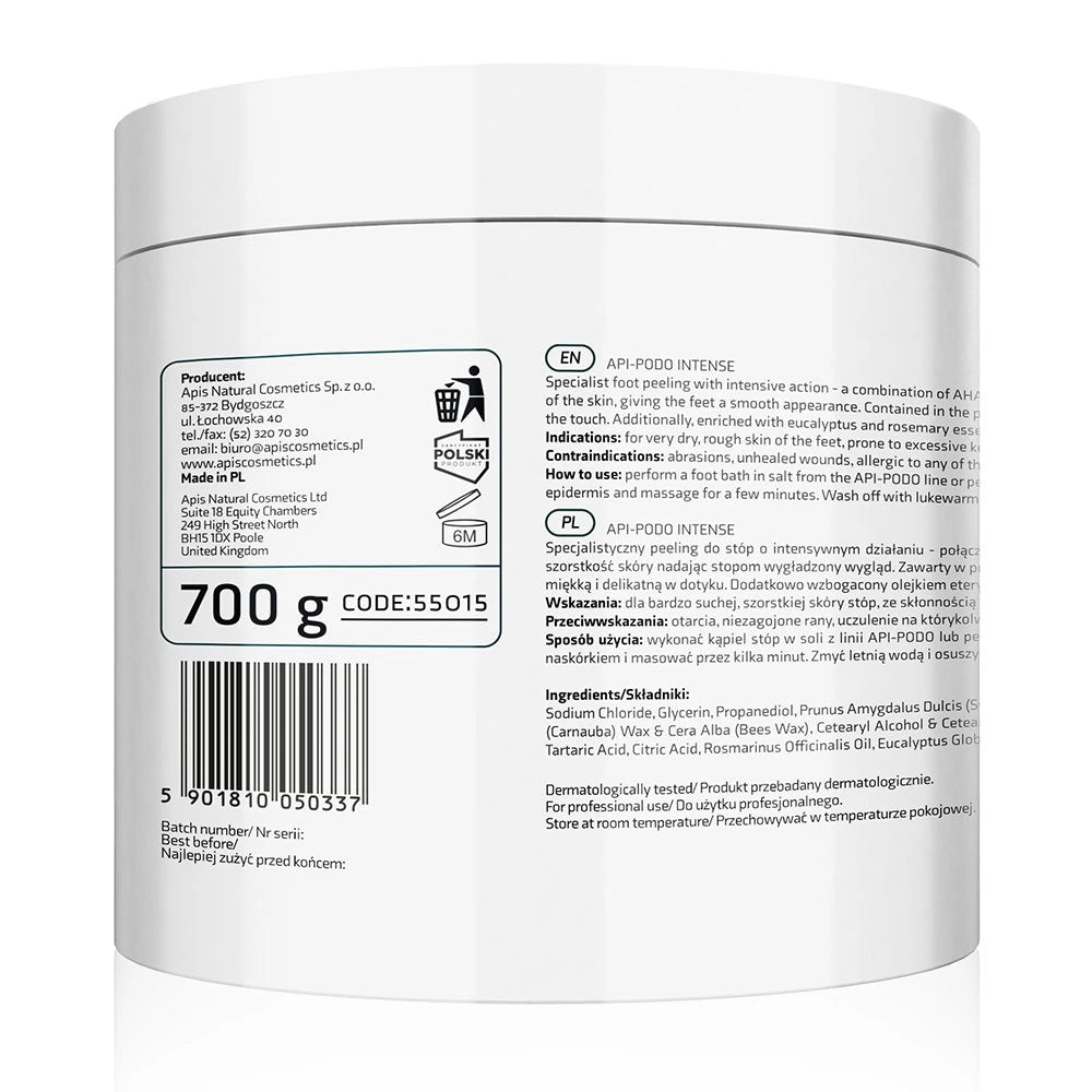 Api-Podo exfoliant pieds aux acides AHA et urée 700 g