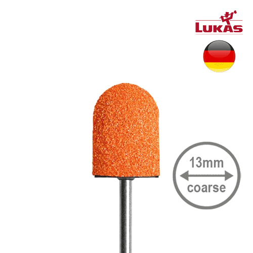 Lukas SK PODO capuchones abrasivos gruesos 13 mm, grano 80, 10 uds.