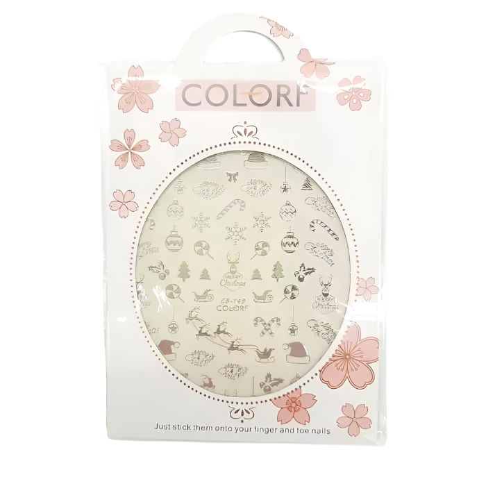 Pegatinas para uñas motivos navideños