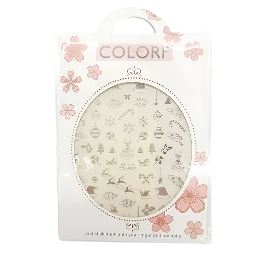 Pegatinas Autoadhesivas para Uñas con Motivos Navideños – Decoración de Alta Calidad