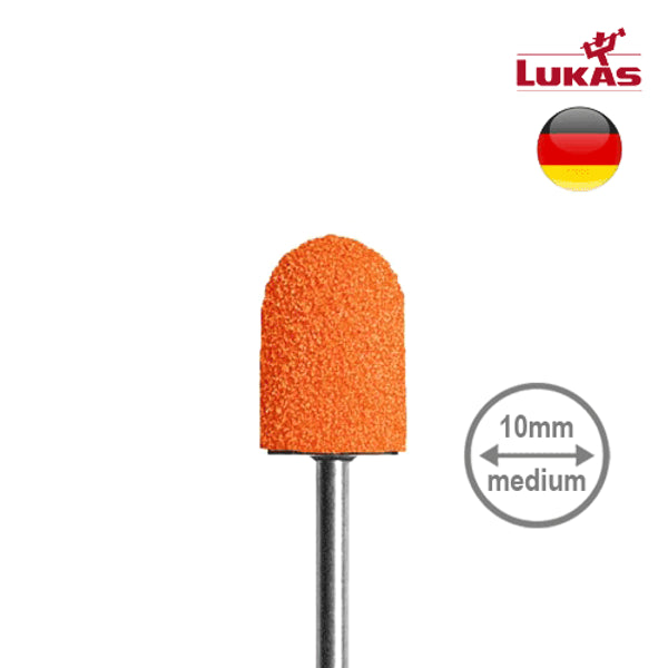 Lukas SK PODO capuchones abrasivos medianos 10 mm, grano 150, 10 uds.