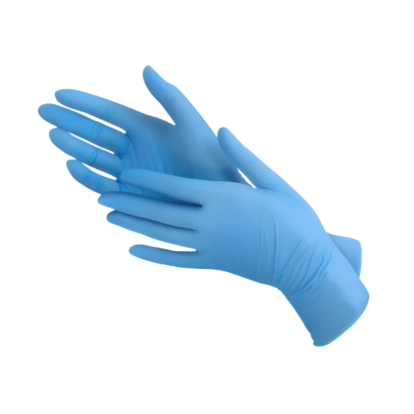 Guantes nitrilo sin polvo azul, 100 uds.