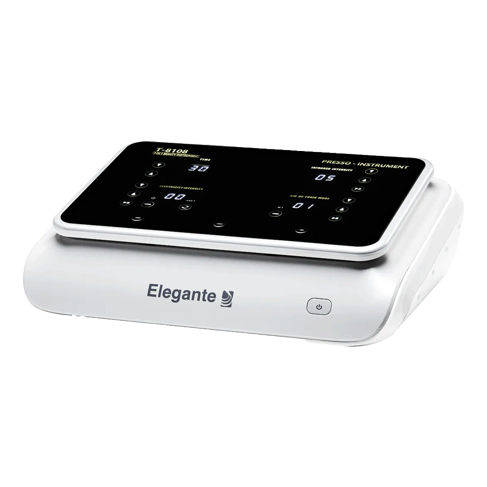Maquina presoterapia con infrarrojos y electroestimulación, Dispositivo Elegante Platinum T8108 – Solución Integral para Modelar, Reafirmar y Mejorar la Salud Corporal