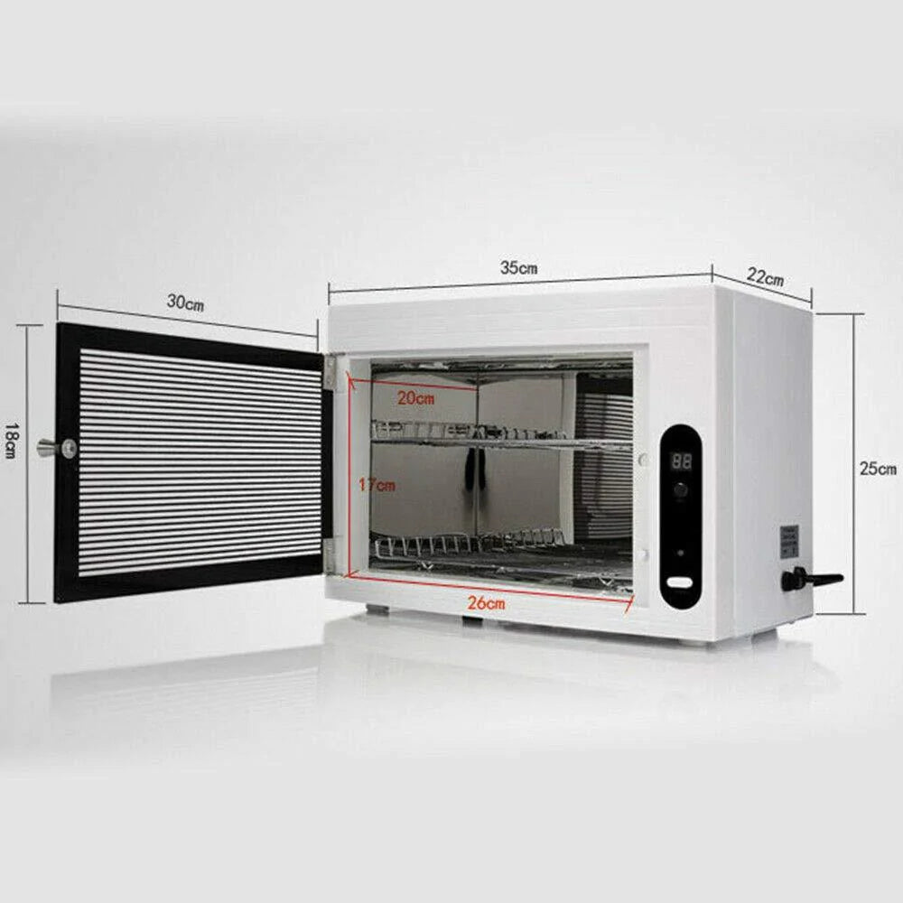 Esterilizador UV luz 2 estanterías dimensiones