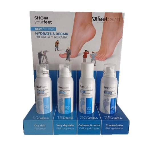 Pack Lanzamiento Colección FeetCalm "Show Your Feet" – Hidrata y Repara + Expositor Completo Gratis