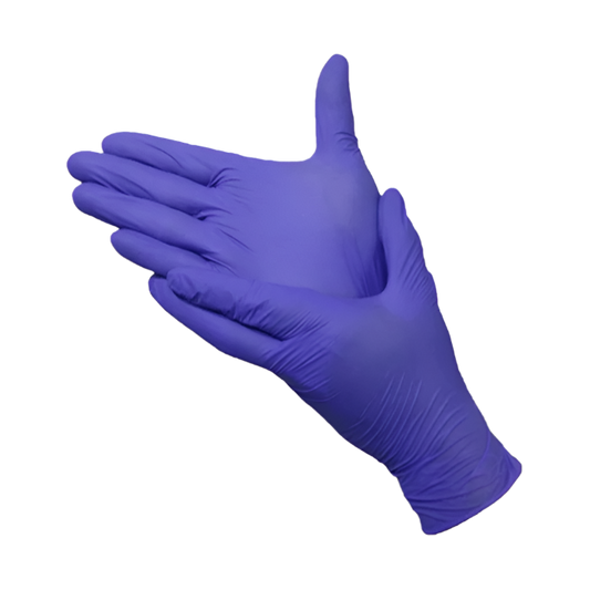 Guantes nitrilo sin polvo de color violeta 100 uds