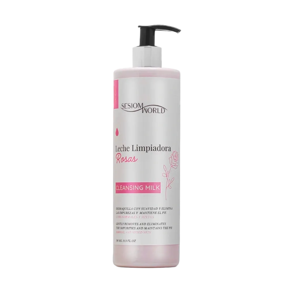 Leche limpiadora Rosas Sesiom World 500 ml
