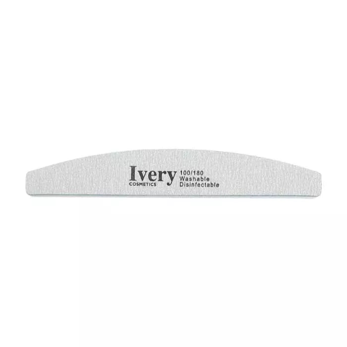 Washable half moon nail file
