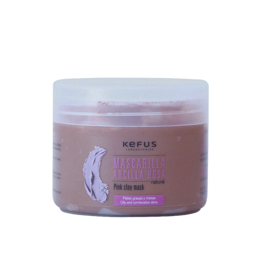 Mascarilla de arcilla rosa natural kefus 250 ml