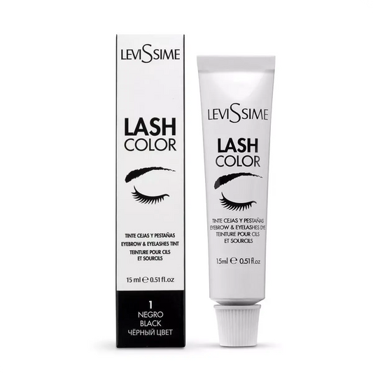 Tinte negro cejas y pestañas Levissime, 15 ml