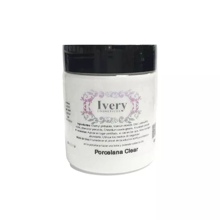 Transparent acrylic powder