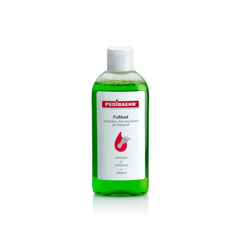 Baño para pies con extracto de bambú y aloe vera