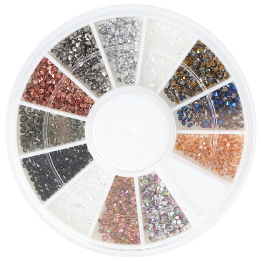 Strass de colores para uñas, 600 uds.