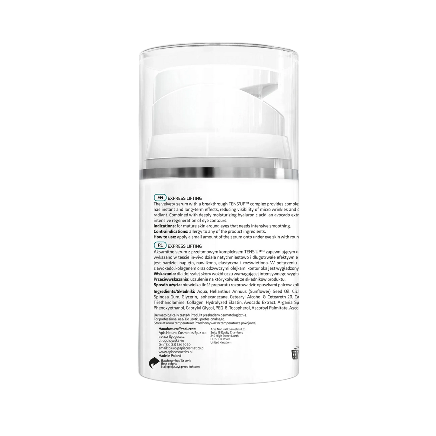 Apis Express Lifting Sérum Ultra-Tensor con Tens’Up™: Efecto Lifting Inmediato, Firmeza Intensa y Reducción de Arrugas