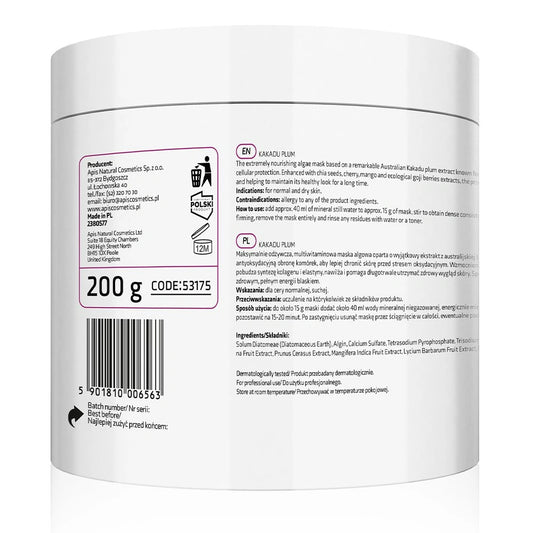 Masque nourrissant aux algues et aux graines de chia, 200 g